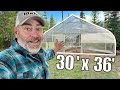 HOW TO BUILD A GREENHOUSE | Start to Finish Timelapse