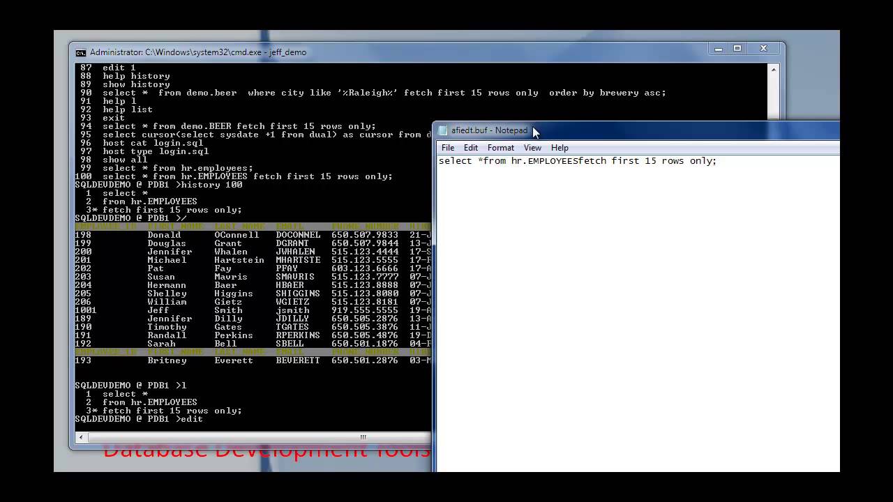 Oracle SQL Developer Meets SQL*Plus