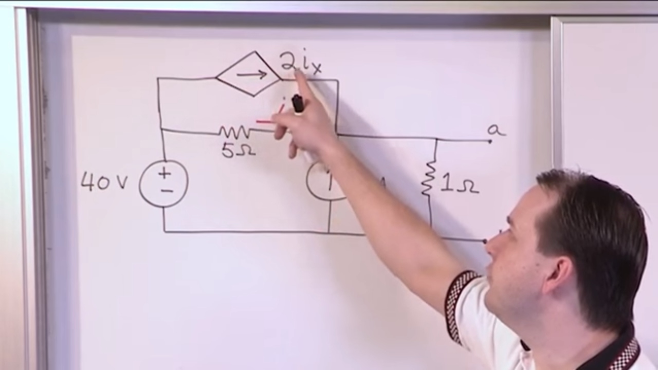 Lesson 9 - Thevenin Equivalent With Dependent Sources, Part 1 (Engineering Circuits)