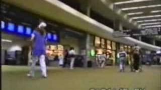 Buckethead at an Airport