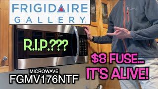 Frigidaire Gallery Microwave Fuse Blown... Dead!... Replaced... Repaired! FGMV176NTF