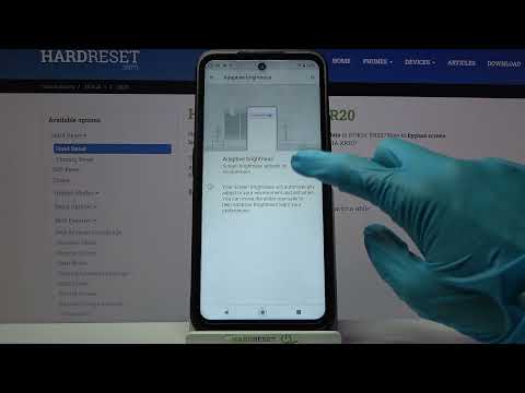 How to Switch On Auto Brightness in Nokia XR20 - Access Adaptive Brightness Settings