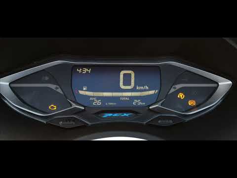 Honda pcx 125 mod 2021 cockpit Start Sequenz