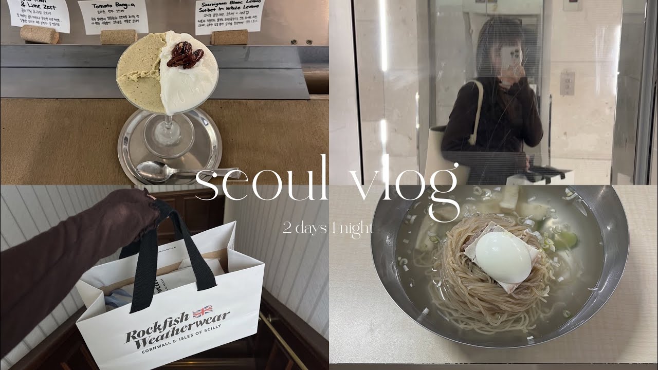 【ソウルvlog】1泊2日の韓国記録🇰🇷🍨♡