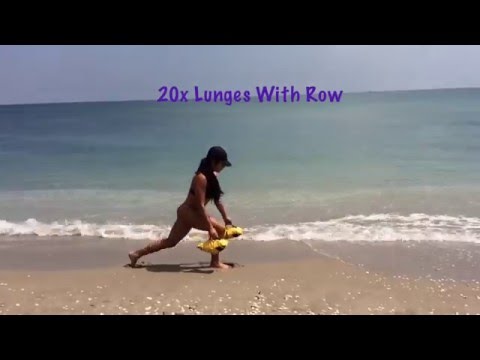 Beach Sandbag Workout