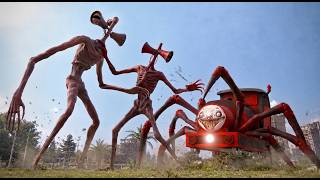 Download lagu Choo Choo Charles vs Giant Siren Head In Real Life | Short Film | #sirenhead #vfx mp3