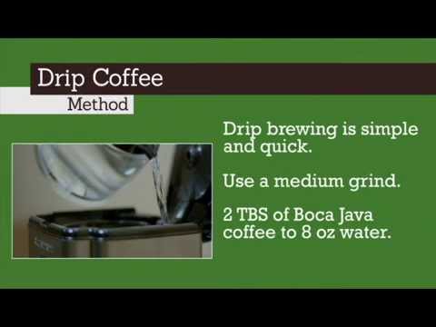 Boca Java Coffee Drip Brewing Method