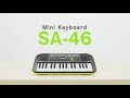 CASIO Mini Keyboard SA 46 Introduction Video