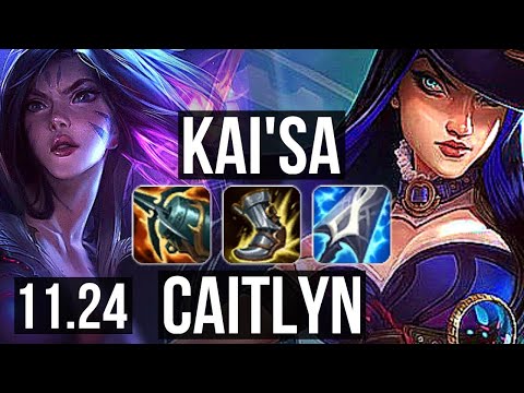 KAI'SA & Lulu vs CAITLYN & Anivia (ADC) | 13/3/8, 1.0M mastery, Godlike | BR Grandmaster | 11.24