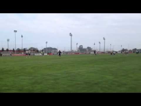 Entrenamiento del Sporting con Hugo Fraile