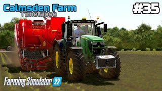 Harvesting the Potatoes to make Fries, Cultivating & Selling Pallets 🚜 Calmsden Farm #35 #FS22