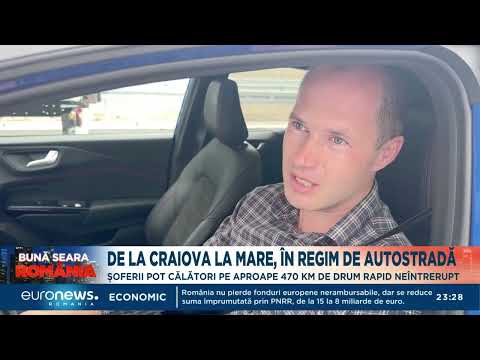 De la Craiova la mare, în regim de autostradă. Șoferii pot călători pe aproape 470 km de drum rapid
