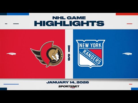NHL Highlights | Senators vs. Rangers - January 14, 2026