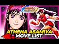 ATHENA ASAMIYA MOVE LIST The King Of Fighters 98 Ultimate Match Final Edition KOF98UMFE