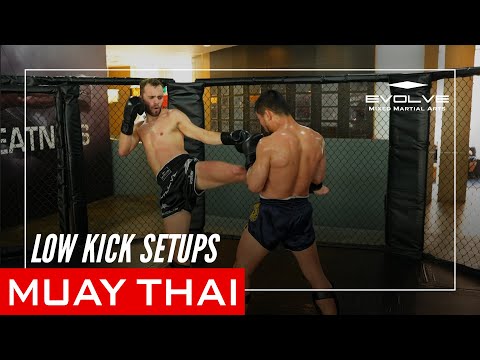 How To Set Up Low Kicks In Muay Thai | Evolve MMA