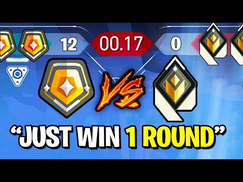 5 Gold VS 5 Radiant, but Radiants AFK for 12 Rounds!