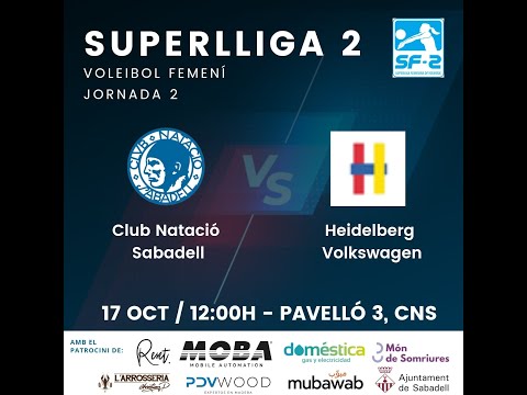 Partit Superlliga2 Femenina C.N.Sabadell - Heidelberg
