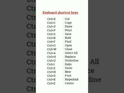 Computer shortcut keys