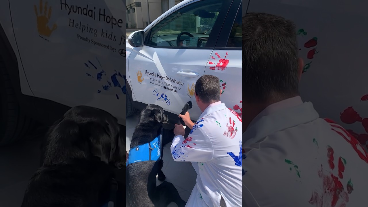 Thumbnail preview of Handprints on Hyunai bring Hope on Wheels