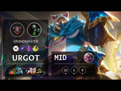 Urgot Mid vs Irelia - KR Grandmaster Patch 10.11