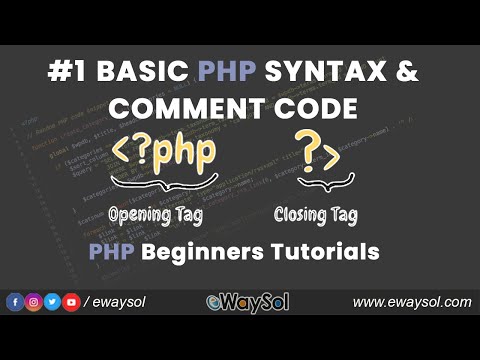 Basic Syntax In Php Php Tutorial For Beginners Php Tutorial Ewaysol