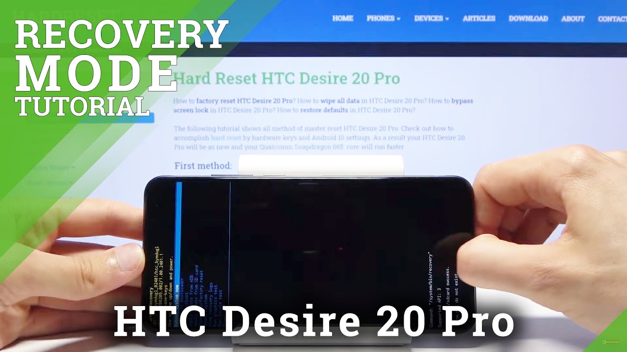 How to Enter Recovery Mode in HTC Desire 20 Pro – Android Recovery System
