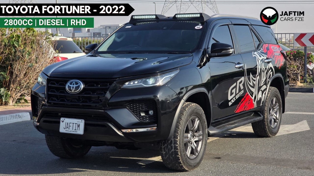 Toyota Fortuner 2022 | BLACK COLOR | RHD | 2.8L DIESEL ENGINE | AUTOMATIC TRANSMISSION | DIGITAL AC video