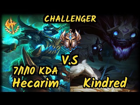 XL Caedrel (HECARIM) vs KINDRED - 7/1/10 KDA JUNGLE CHALLENGER GAMEPLAY - EUW