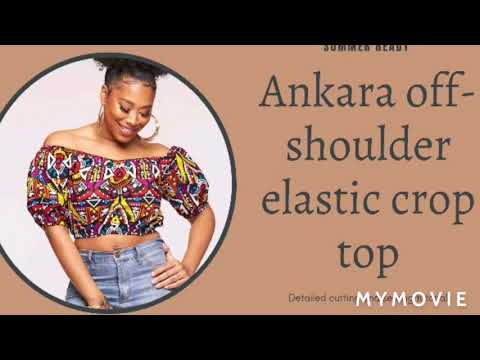 How to make an off shoulder crop top with elastic