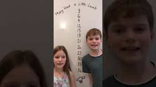 Mary Had a Little Lamb - Three Times Table