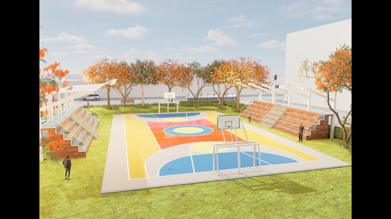 RENDER PARQUE SANTA MARIA DEL PINAR - PIURA