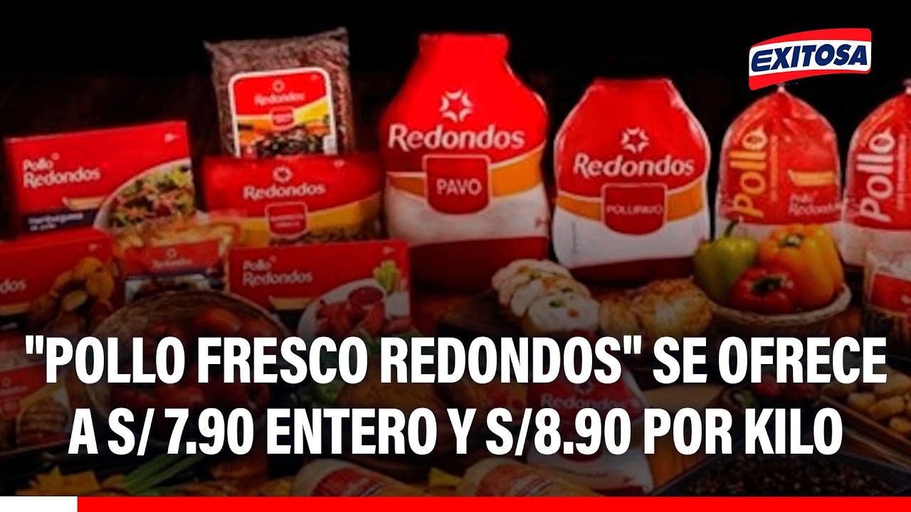 🔴🔵 "Pollo Fresco Redondos" se ofrece a S/ 7.90 entero y S/ 8.90 por kilo en el mercado San Hilarión