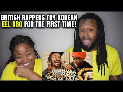 🇰🇷🇬🇧 THIS FREAKED HER OUT! American Couple Reacts "British rappers try Korean Eel BBQ"
