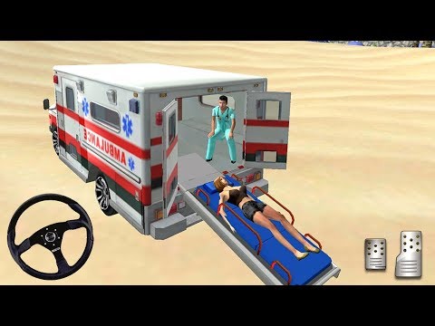 NY City Ambulance Driver Simulator - Coast Guard Beach Rescue - Android Gameplay #5