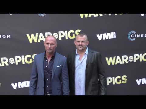Luke Goss and Chuck Liddell at the War Pigs Premiere at Arclight Theatre in Hollywood