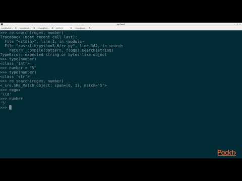 Hands On Python Regular Expressions Special Characters|packtpub com