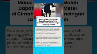 Mancing Ikan Mas Malah Dapat Buaya Satu Meter di Cimahi, Pemancingan Langsung Heboh