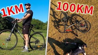 Cycling 100Km with absolutely NO training, here