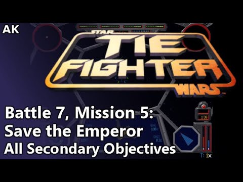 TIE Fighter - Battle 7, Mission 5: Save the Emperor (All Secondary Objectives)