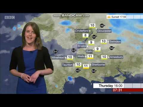 Alex Osbourne BBC West News weather March 7th 2019 - 60 FPS