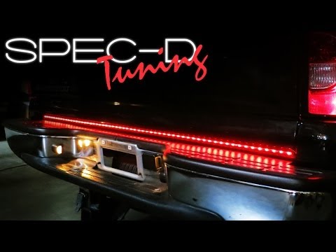 SPECDTUNING INSTALLATION VIDEO: UNIVERSAL TRUCK LED TAILGATE LIGHT BAR