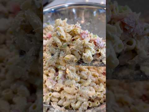 The Best Tuna Macaroni Salad Recipe! 🤤 #food #foodie #shorts