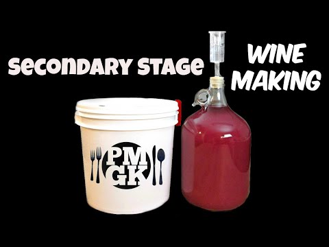 How to make Wine part 2- Secondary Stage - PoorMansGourmet