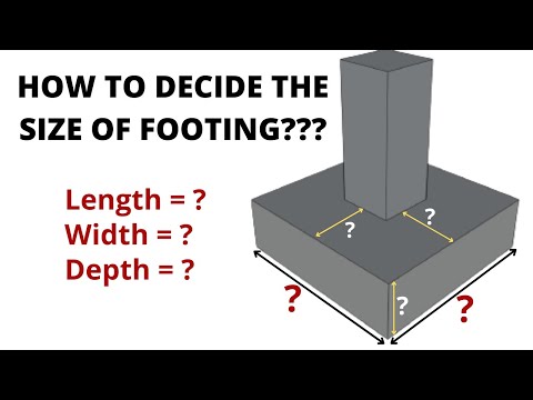 How to decide the size of footing?  | Area of footing | Design of RCC footing | Civil Tutor