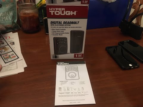 Hyper Tough Digital Deadbolt Manual