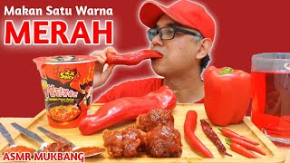 Tutorial MAKAN SATU WARNA : MERAH makan semua warna MERAH (asmr mukbang malaysia)