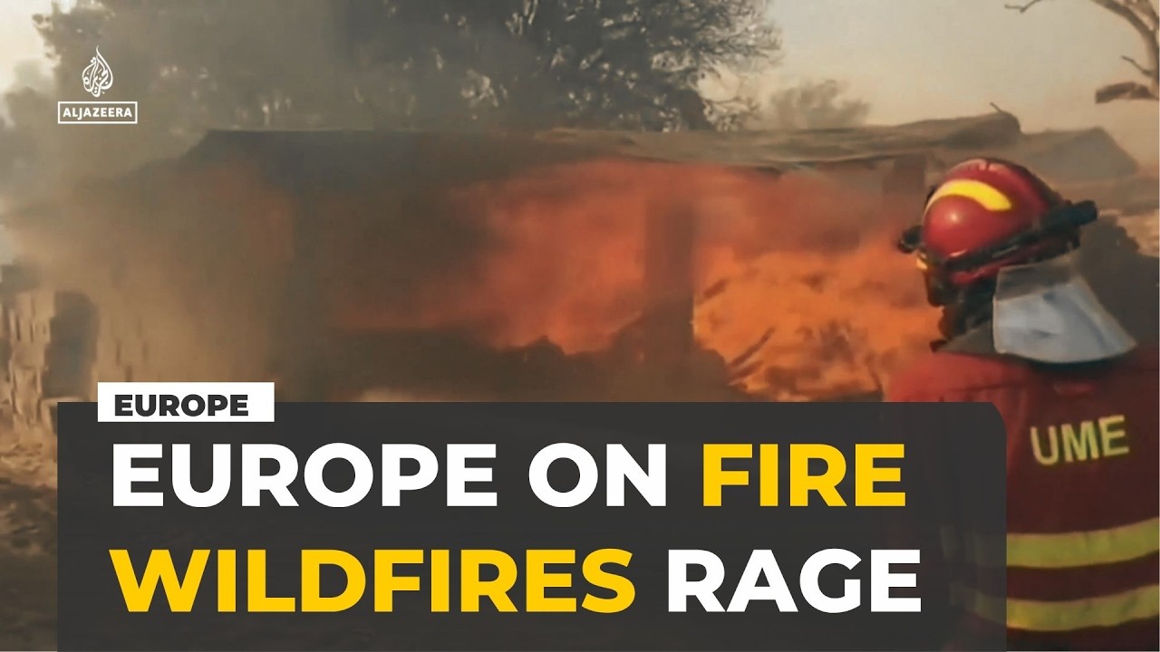 Wildfires sweep across southern Europe as heatwave fuels new blazes