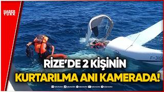 SON DAKİKA... Batum'dan Kalkan Uçak Rize'de Denize İndi! İşte Saniye S