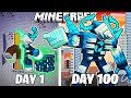 I Survived 100 Days As A SCULK DRILLMAN In Minecraft