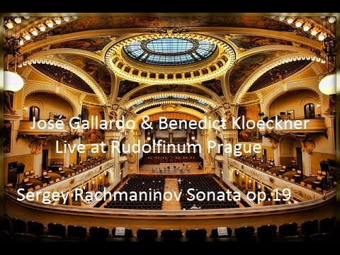 Rachmaninov Sonate (1)  Benedict Kloeckner & José Gallardo Live @ Rudolfinum Prague